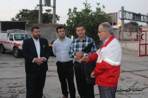 بازدید ستاد مدیریت بحران شهرستان آزادشهر از پایگاه هلال احمر خوش ییلاق