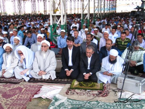 سخنرانی فرماندار کلاله در نماز عید فطر شهرستان