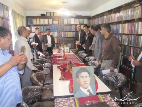 بازدید معاون فرماندار کلاله و مدیرکل کتابخانه های استان از کتابخانه عمومی شهرستان