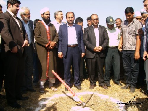 عملیات اجرایی ساخت سالن ورزشی روستای آزادتپه آغاز شد 