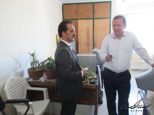 بازدید سرزده معاون فرماندار ترکمن از سازمان ورزش و جوانان شهرستان