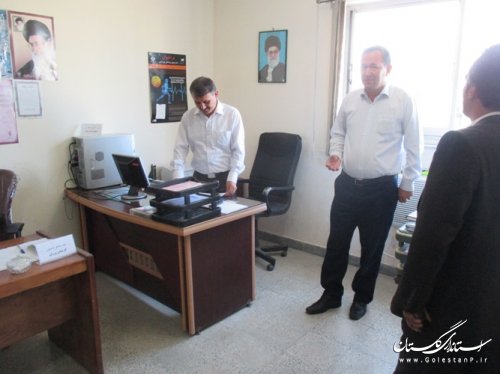 بازدید سرزده معاون فرماندار ترکمن از سازمان ورزش و جوانان شهرستان