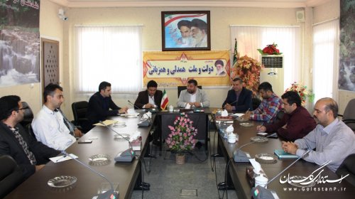 نشست شورای هماهنگی  روابط عمومی فرمانداری های شرق استان در آزادشهر