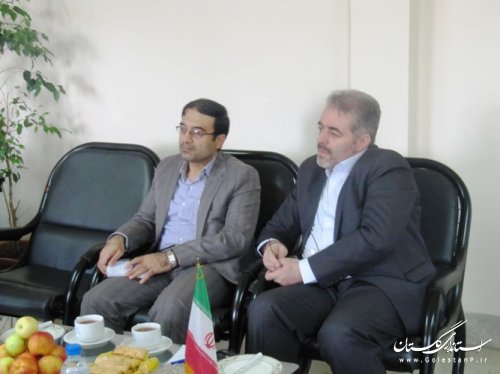 دیدار دکتر عموزاد معاونت دانشگاه علوم پزشکی استان با فرماندار کردکوی