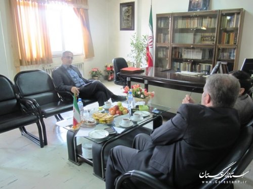 دیدار دکتر عموزاد معاونت دانشگاه علوم پزشکی استان با فرماندار کردکوی