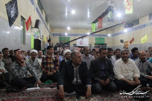 سالگرد اولین شهید مدافع حرم استان گلستان در شهرستان گالیکش