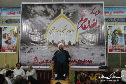 سالگرد اولین شهید مدافع حرم استان گلستان در شهرستان گالیکش