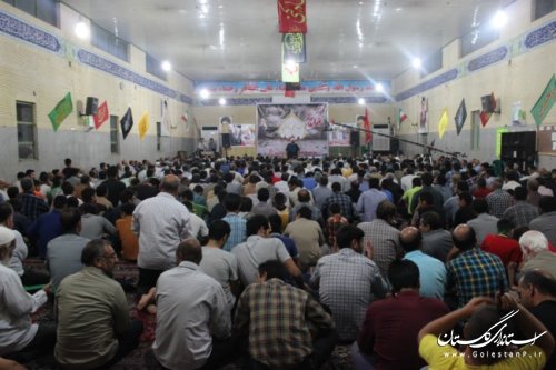 سالگرد اولین شهید مدافع حرم استان گلستان در شهرستان گالیکش