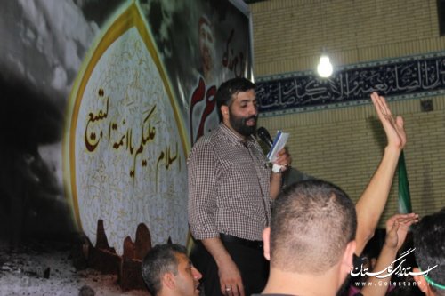 سالگرد اولین شهید مدافع حرم استان گلستان در شهرستان گالیکش