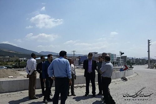بازدید فرماندار گالیکش از میدان ورودی شهر