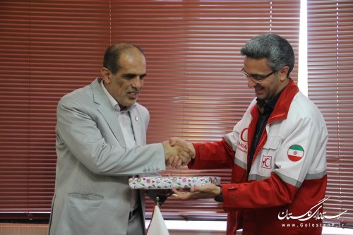 آیین تکریم و معارفه رییس جمعیت هلال احمر شهرستان مینودشت برگزار شد