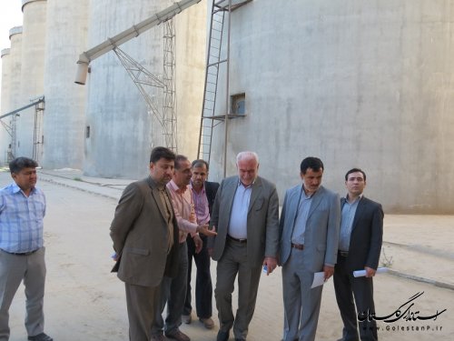 بازدید معاون استاندار از سیلوی گندم گالیکش