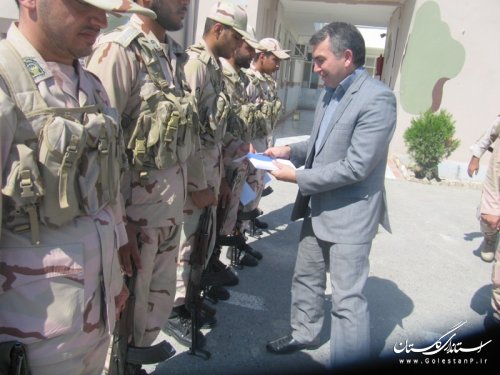 بازدید فرماندار گمیشان از پاسگاههای مرزی شهرستان