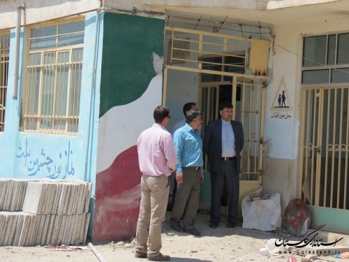 بازدید فرماندار شهرستان گالیکش از طرح مقاوم سازی آموزشگاه کوثر