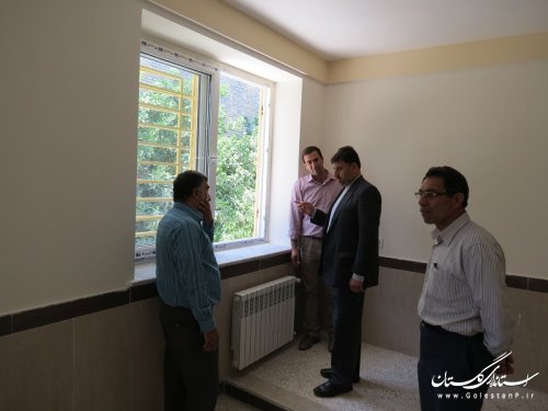 بازدید فرماندار شهرستان گالیکش از طرح مقاوم سازی آموزشگاه کوثر