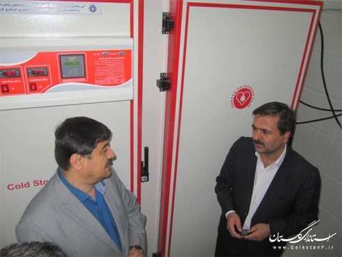 افتتاح مرکز ذخیره و نگهداری پلاسمای شهرستان گنبد کاووس
