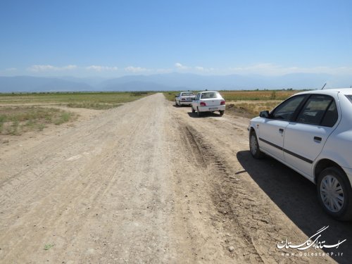 بازدید معاون وزیر راه و شهرسازی از راههای روستایی شهرستان آق قلا