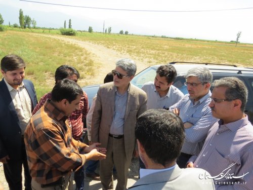 بازدید معاون وزیر راه و شهرسازی از راههای روستایی شهرستان آق قلا