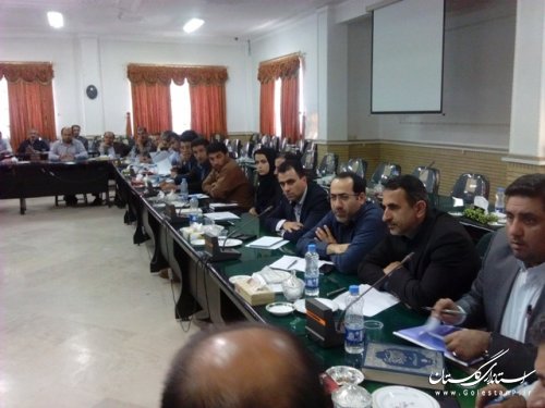 جلسه کمیته برنامه ریزس شهرستان علی آباد کتول برگزارشد