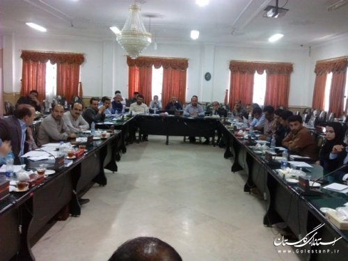 جلسه کمیته برنامه ریزس شهرستان علی آباد کتول برگزارشد