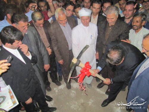 کلنگ احداث مرکز درمانی و اداری تامین اجتماعی کلاله به زمین زده شد