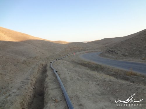 بازدید فرماندار مراوه تپه از پروژه آب رسانی روستای آق تقه