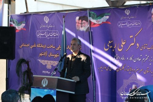 آغاز عملیات اجرایی ساخت درمانگاه تخصصی شهدای گلستان در آزادشهر