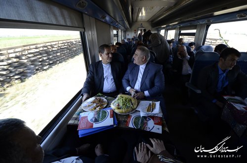 ریل باس گرگان – اینچه برون با حضور معاون اول رییس جمهوری افتتاح شد