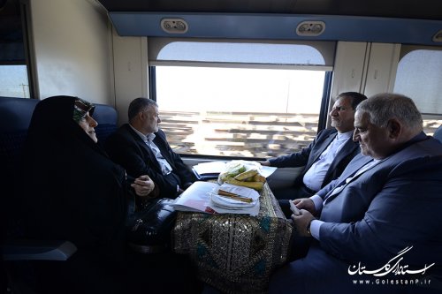 ریل باس گرگان – اینچه برون با حضور معاون اول رییس جمهوری افتتاح شد