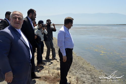 معاون اول رییس جمهور از تاسیسات پرورش ماهیان خاویاری آشوراده دیدن کرد