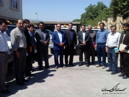 تحویل چهارماشین حمل زباله به دهیاری‌ها علی آباد کتول