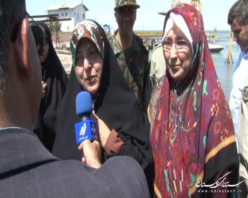 جهانگیری معاون اول رئیس جمهور از جزیره آشوراده بازدید کرد