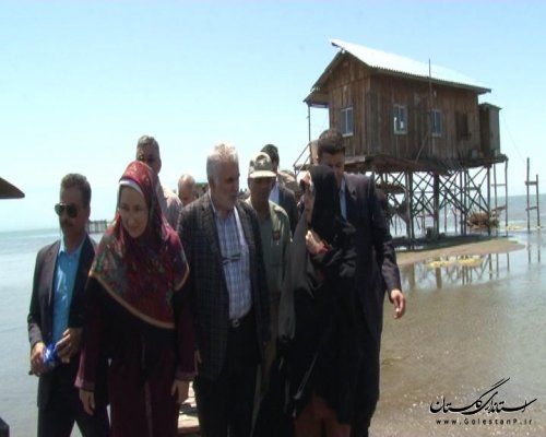 جهانگیری معاون اول رئیس جمهور از جزیره آشوراده بازدید کرد