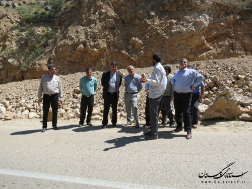 بازدید فرماندار گالیکش از پروژه فیبر نوری بخش کوهسارات