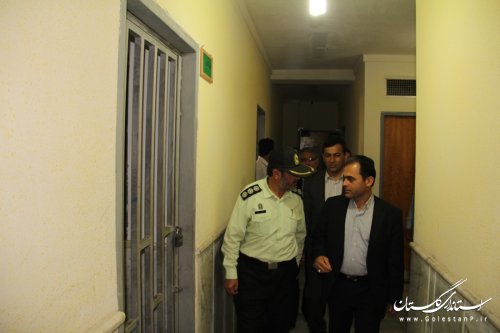 فرماندار شهرستان گرگان از کلانتری شهر سرخنکلاته بازدید کرد