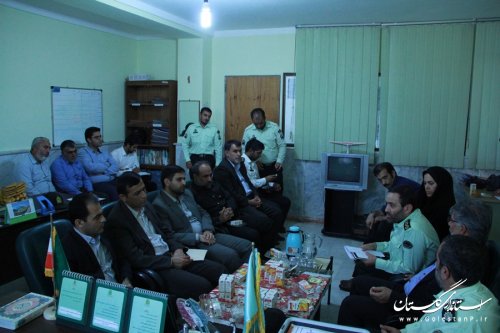 فرماندار شهرستان گرگان از کلانتری شهر سرخنکلاته بازدید کرد