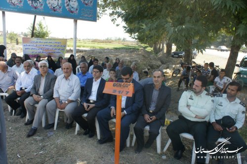 پل عابر پیاده روستای سیاهتلو در محور گرگان- علی آباد به بهره برداری رسید