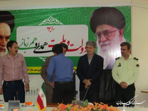برگزاری نشست صمیمی فرماندار شهرستان آق قلا با اصحاب رسانه 