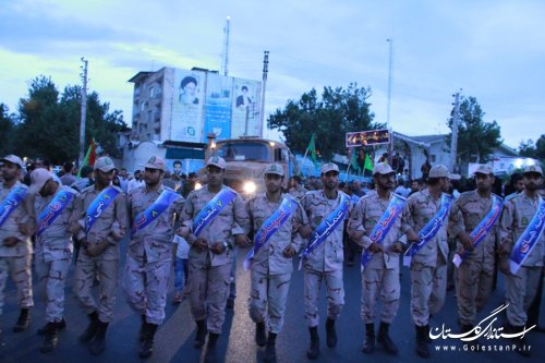 کاروان دردانه های دست بسته وارد شهر گرگان شد 
