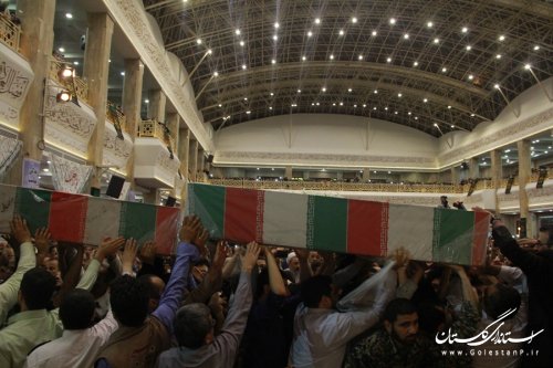 کاروان دردانه های دست بسته وارد شهر گرگان شد 