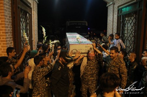 کاروان دردانه های دست بسته وارد شهر گرگان شد 