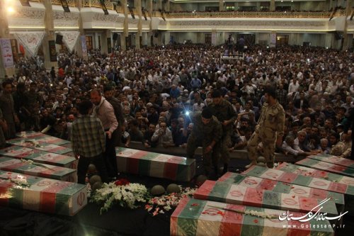کاروان دردانه های دست بسته وارد شهر گرگان شد 