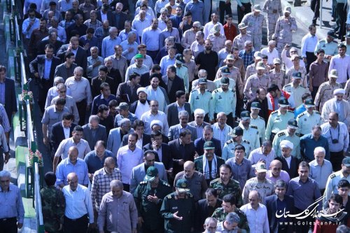 تشییع باشکوه 13شهید غواص درشهرستان گرگان