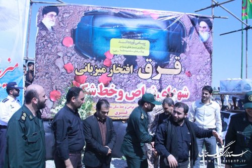 دو شهید غواص گمنام در روستای قرق به خاک سپرده شدند