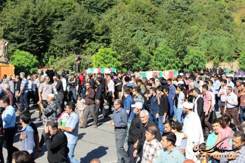 خاکسپاری شهداء غواص در نوده خاندوز آزادشهر 