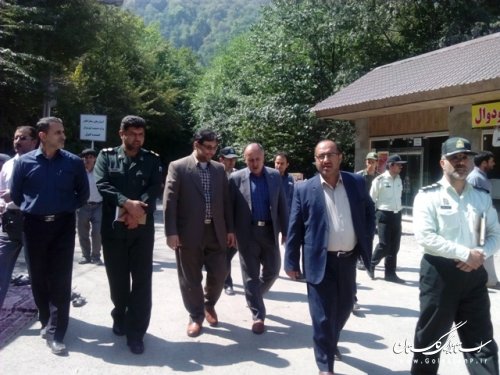 بازدید فرماندار علی آباد کتول از منطقه تفریحی کبودوال