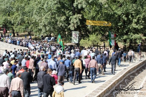 خاکسپاری شهداء غواص در نوده خاندوز آزادشهر 