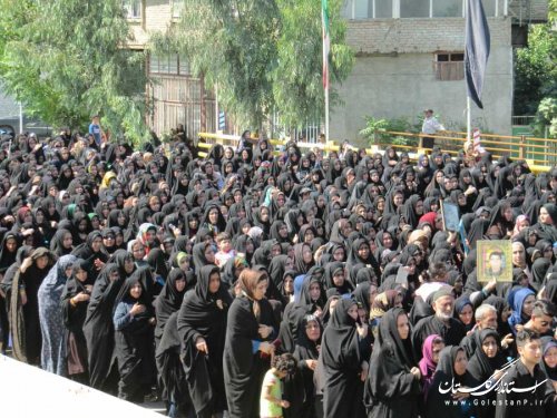پیکر مطهر دو شهید گمنام در نوکنده تشییع و خاکسپاری شد