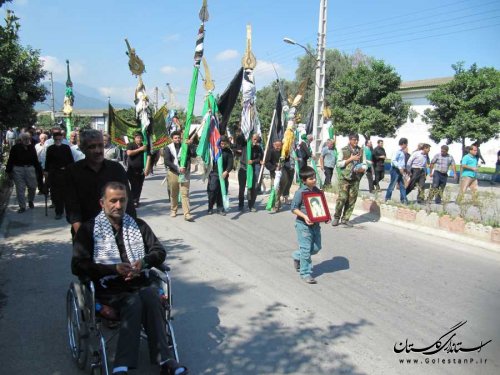 پیکر مطهر دو شهید گمنام در نوکنده تشییع و خاکسپاری شد