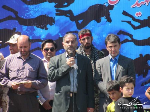 پیکر مطهر دو شهید گمنام در نوکنده تشییع و خاکسپاری شد